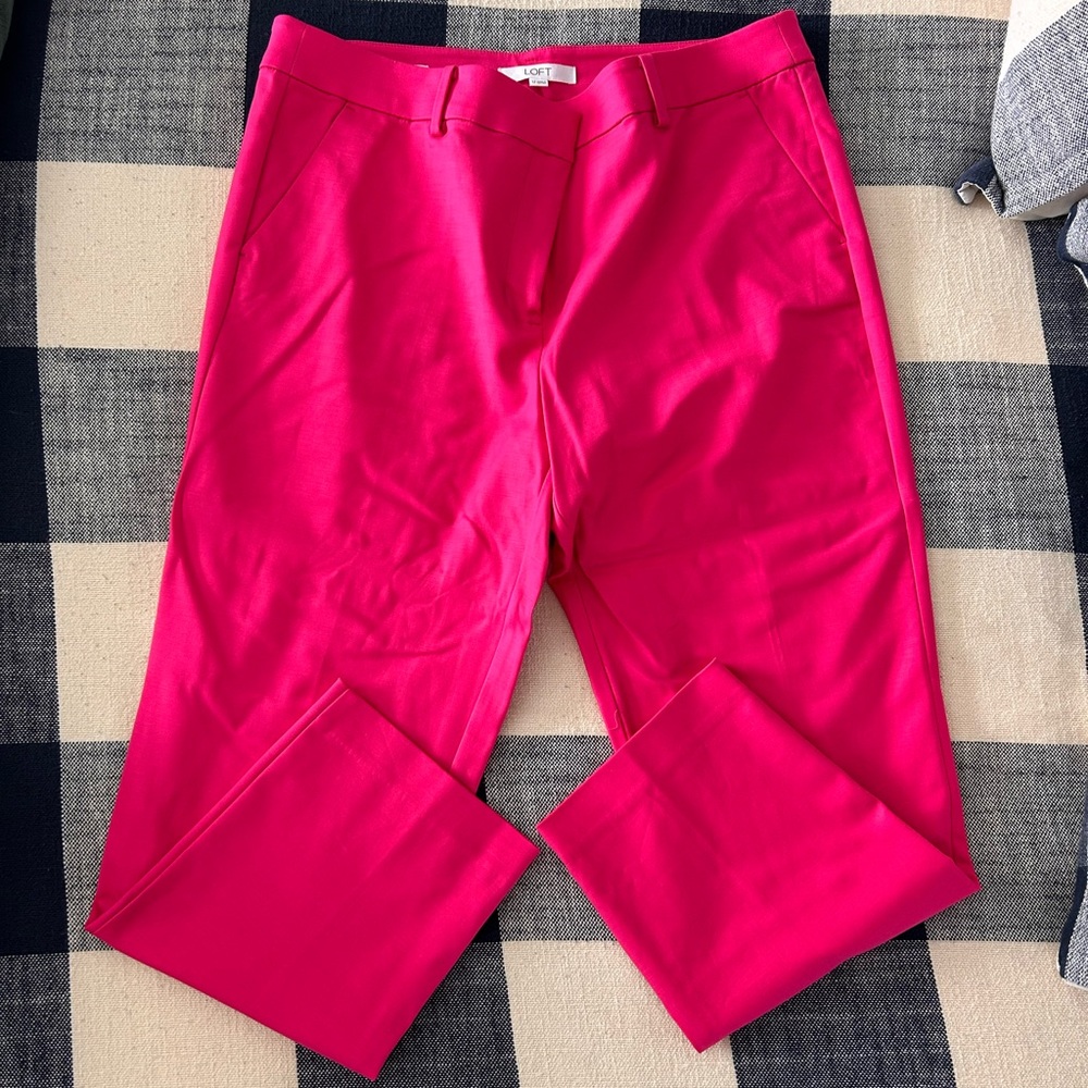 LOFT Women’s Pink ‘Riviera Slim’ Dress Pant